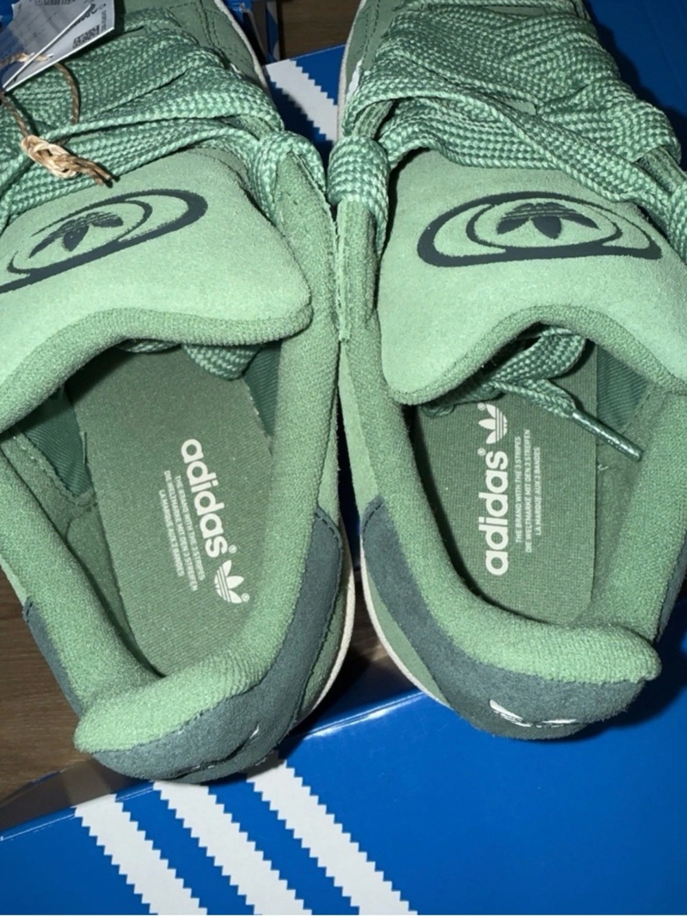 Adidas Campus 00s Green White Suede Low Top Sneakers 00's Style size 6, 7, 7.5 - Picture 6 of 6